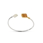 Mosaic moments silver bangle with mosaic motifs-