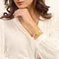 Mosaic moments silver bangle with mosaic motifs-