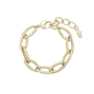 The Chain Addiction gold plated chain bracelet with oval links-