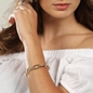 The Chain Addiction gold plated chain bracelet with oval links-