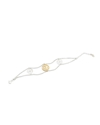 Kallos ladies silver double chain bracelet