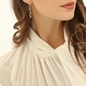 The Chain Addiction gold plated chain earrings-