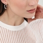 Hoops! small silvery earrings-