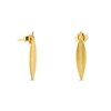 Anima Olea silver dangle earrings with olive leaf motif