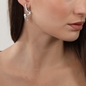 Beauty Flow large silver earrings-