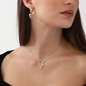 Beauty Flow large gold plated earrings-
