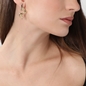 Beauty Flow large gold plated earrings-