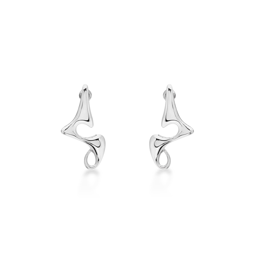 Beauty Flow medium silver earrings-