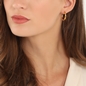 Hoops! Medium Hoop Gold Plated Earrings-