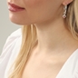 Fashionable.Me silver round studs with red enamel-