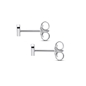 Fashionable.Me silver round studs with blue enamel-