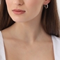 Fashionable.Me extra small silver hoops with H4H charm-