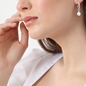 Fashionable.Me extra small silver hoops with H4H charm-