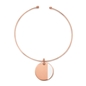 Style Candies Rose Gold Plated White Enamel Collar-
