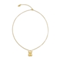 Fashionable.Me Gold Plated Chain Necklace With Small Bear Motif-