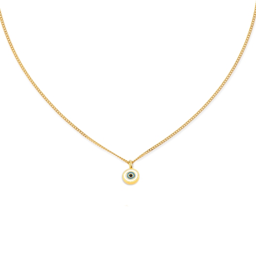Fashionable.Me Gold Plated Chain Necklace with Eye Motif-