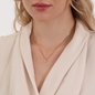Fashionable.Me Gold Plated Chain Necklace with Eye Motif-