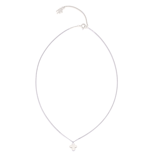 Fashionable.Me Silver Chain Necklace with Cross-