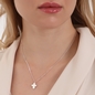 Fashionable.Me Silver Chain Necklace with Cross-