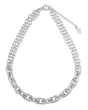 The Chain Addiction ladies silvery necklace very thick chain-