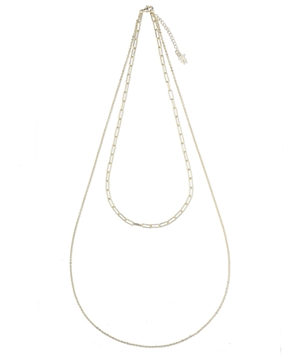 The Chain Addiction ladies gold plated necklace double chain-