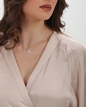 Kallos ladies silver necklace with coin motif-