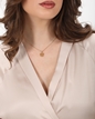 Kallos ladies gold plated necklace with coin motif-