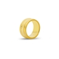 The Chain Addiction gold plated wide ring-