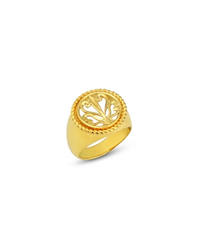 Kallos ladies gold plated bulky ring-