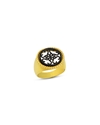 Kallos ladies gold plated bulky ring