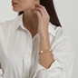 The Chain Addiction gold plated bracelet with pearls-