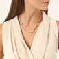 The Chain Addiction short chain gold plated necklace with pearls-
