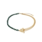 Winged Spirit short gold plated chain necklace with pearls and wing motif-