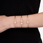 Heart4Heart Rose Gold Plated Σετ Σταθερό Βραχιόλι-