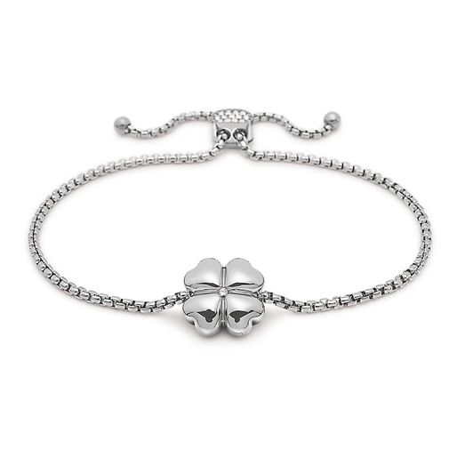 Heart4Heart Silver Plated Adjustable Bracelet-