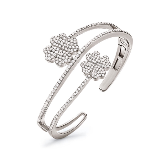 Heart4Heart Silver 925 Cuff Bracelet-