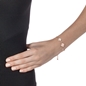 Heart4Heart Rose Gold Plated Ρυθμιζόμενο Βραχιόλι-