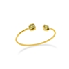 Good Vibes bangle with olive green square stones