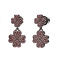 Heart4Heart Black Flash Plated Short Earrings-