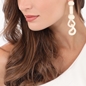 Impress Me long ivory earrings-