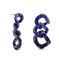 Impress Me chain earrings in blue-