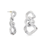 Impress Me chain earrings in white-