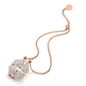 Heart4Heart Rose Gold Plated Κοντό Κολιέ-