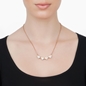 Heart4Heart Rose Gold Plated Κοντό Κολιέ-