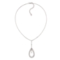 Fashionably Silver Temptation Rhodium Plated Short Neckalce-