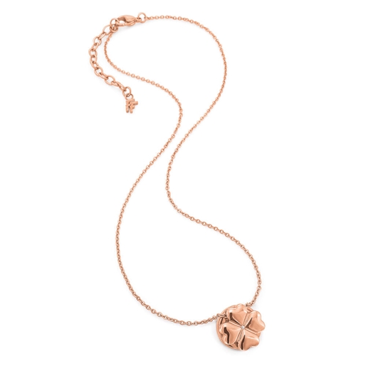 Heart4Heart Rose Gold Plated Short Neckalce-