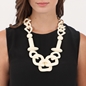 Impress Me necklace with irregular ivory motifs-