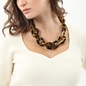 Impress Me chunky chain yellow amber necklace-