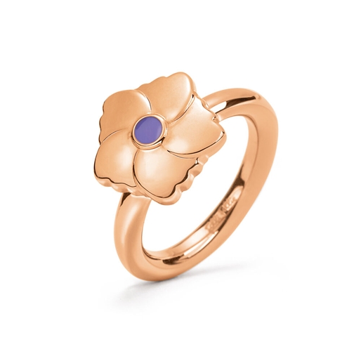 Bloom Bliss Rose Gold Plated Mini Motif Ring-