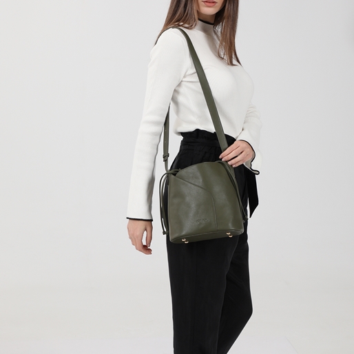City Vibes khaki bucket bag-